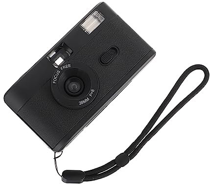 LABRIMP 1Pezzi Fotocamera Vintage Riutilizzabile in Design e Batteria per Bassa Luce Compatibile con Film