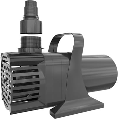 HOCANFLO 300W Pond Pump, 11000L/H, Ultra-Quiet, Water Features,No Nozzle | Ultra-Quiet, 11000L/H, 3.5m Lift, Dry-Run & Overheat Protection – Ponds, Waterfalls, Fountains, Fish-Safe & Algae Control