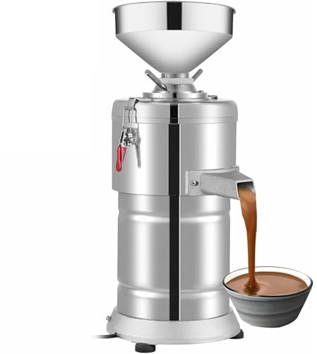 GAYAYAS Stainless Steel Commercial Nut Butter Grinder, 15kg/h Grinding Mechanism Food Processor, Home/Commercial for Peanuts, Almonds
