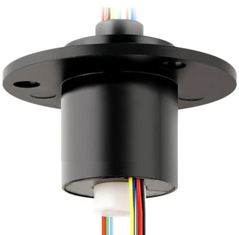 Gokoti - Agujero de 5 mm, diámetro cruzado, anillo colector, 6 canales, 2 A, junta de anillo colector, conector giratorio ilimitado