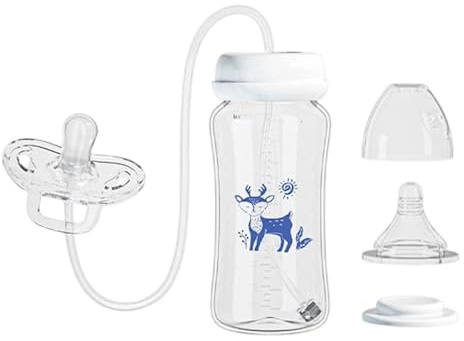 Biberon con Tappo Anticolica Regolabile Portatile