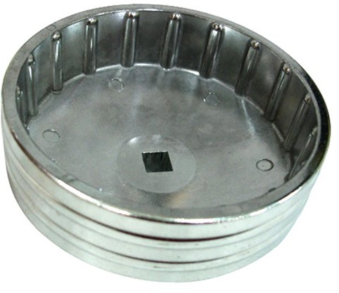 Alkan Ölfilterkappe 96 mm 18-kant Aluminium Ölfilterschlüssel | Ölfilterschlüssel 96 mm mit 18 Nuten, Aluminium-Druckguss, geeignet für Ölfilterkappen vieler Fahrzeugtypen