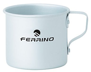 Ferrino Cup, Tazza in Alluminio, 8 cm Unisex-Adulto, Grigio, S
