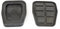 1x Bremspedal Kupplungspedal Gummi Belag passend für Audi VW Seat Skoda | 65 mm x 55 mm | 321721173