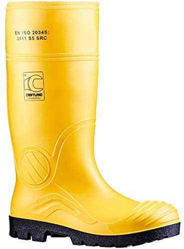 Craftland PVC-Sicherheitsstiefel Gelb S5 (48)