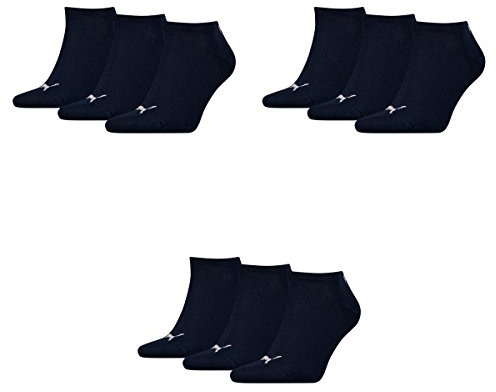 PUMA 9 Paar Sneaker Invisible Socken Gr. 35-49 Unisex für Damen Herren Füßlinge