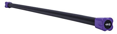 GORILLA SPORTS® Gewichtsstange - 1kg, 2kg, 3kg, 4kg, 5kg, 6kg, 7kg, 8kg, 9kg, 10kg Gewicht, mit/ohne Ablage, rutschfest, gummiert, Stahl - Langhantelstange, Weighted Bars, Aerobic Bar, Krafttraining