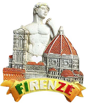 Firenze 3D-Kühlschrankmagnet, David-Statue, Reiseaufkleber, Souvenir, Dekoration für Zuhause und Küche, Italien, Kühlschrankmagnet