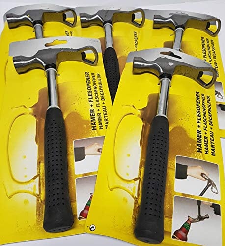 5x Hammer mit Bieröffner Feierabendhammer Flaschenöffner Öffner