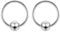 2 x 0.8mm Chirurgenstahl 316L Piercing Klemmkugelring Ohr Captive Bead Ring Schmuck 6mm