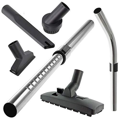 SPARES2GO Telescopic Bent End Rod Handle + Mini Tool Kit for Numatic Henry Hetty Vacuum Cleaner