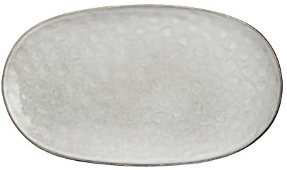 MICA Decorations Tabo Platte Grau - L 31 x B 18 x H 3 cm