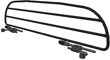 ERGOTECH Trenngitter Hundegitter für Peugeot 3008 (BJ 2016-2024), RDA65HBG-XS, für Hunde und Gepäck