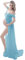 FEOYA Robes Enceintes Maternité Photographie Robe Sexy Longue Jupe en Mousseline de Soie Fente Avant pour Souvenirs Photographie Bleu Clair L
