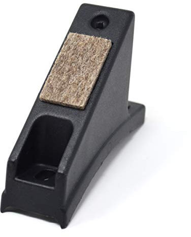 Design61 2er Set Filzgleiter Schalengleiter Gleitkufe zum Schrauben für Rechteckrohre R130 mm