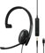 EPOS Sennheiser Adapt 135T USB-C II (1000904) - Auricolare monaurale cablato - Connettività Jack da 3,5 mm/USB-C, certificato per MS Teams, ottimizzato per UC, controllo chiamate confortevole, nero