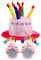 Happy Birthday Geburtstagshut,Partyhüte Erwachsene Geburtstagshut mit Geburtstagsbrille Plüsch Partyhut Erwachsene Geburtstagshut für Geburtstagsfeier Gläser für Mädchen Junge Partydekoration pink