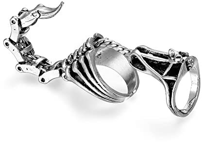 GAUEIOUR Scorpion Ring,Retro Scorpion Movable Personality Punk Hip-Hop Men's Open Rings, Gothic Knuckle Ring, Suitable For Halloween Cosplay, Cool Men's Cool Women's Rings.