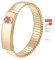 EnerCoppeX SOS Medical Alert PersonalizedID Medical life-emergency stainless bracelet for all people to travel &daily in case of urgency (7.48 inches, Gold)