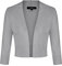 MINTLIMIT Cropped Cardigans For Women 3/4 Sleeve Open Front Cute Bolero,Light Grey,M