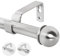 Eson Casa Asta per tenda allungabile 210-310cm, Dia 19 mm asta per tende in metallo regolabile con estremità a sfera per tende con occhielli, elegante e moderno, asta decorativa per finestre, nichel