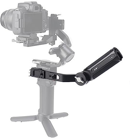 FocusFoto Sling Handgriff für DJI Ronin RS2/RSC2/RS3/RS3 Pro/RS3 Mini/RS4 PRO Gimbal Handstabilisator, Aluminiumlegierung 180 Grad verstellbarer Griff Griff mit 1/4 Zoll 3/8 Zoll Kaltschuhhalterung