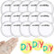 CUHZA 15 Stück Buttons Selber Machen, Acryl Design Button Abzeichen, DIY Abzeichen Werkzeug, Klar Knopf Pin Abzeichen Kit, Mit Drei Größen (Ø 25mm,Ø 37mm,Ø 44mm)