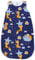 TupTam Schlafsack Baby 2.5 TOG – OEKO-TEX Ganzjahresschlafsack Kinder mit Seitlichem Reißverschluss, Ärmellos, Farbe: Füchse Sternbild/Dunkelblau, Größe: 92-98