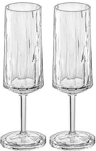 Sektglas 100 ml 2er-Set CLUB No. 14 Stielglas Kunststoff Koziol