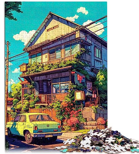 Puzzles im japanischen Stil, 1000-teiliges Puzzle für Erwachsene, Puzzles für 12-Jährige, Papppuzzles zum Stressabbau, Größe: 26 x 38 cm