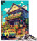Puzzles im japanischen Stil, 1000-teiliges Puzzle für Erwachsene, Puzzles für 12-Jährige, Papppuzzles zum Stressabbau, Größe: 26 x 38 cm