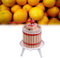 VA-Cerulean 12L Obstpresse mit Hölzernem Korb, Selbst Gemachten Natürlichen Saftpresse, Weinpresse, Maischepresse inklusive Pressnetz, Fruchtpresse für Traube Apfel Beere