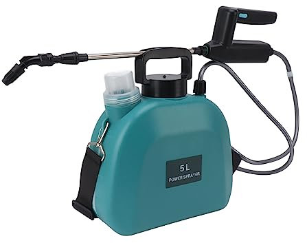ZPSHYD Spruzzatore Elettrico per Diserbanti a Zaino Alimentato a Batteria con Ampia Impugnatura Antiscivolo - per La Cura di Piante, Fiori E Agricoltura(5L Verde)