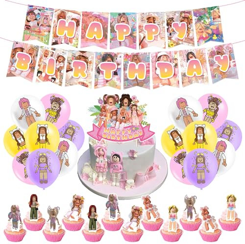 Deko Geburtstag Party Luftballons Tortendeko Girlande