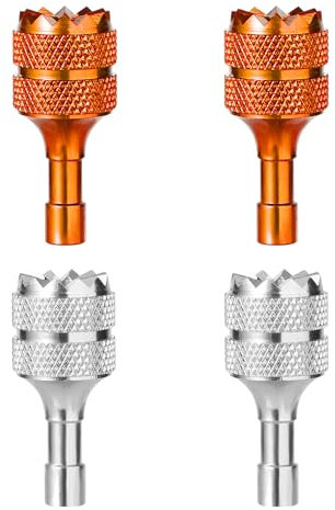 lasuroa 4uds Balancín de Pulgar de Drones para dji Mini 3 Pro dji RC Controlador Inteligente, Joysticks para Drones Desmontables Palos de Controlador de Drones Palancas Control Drones (Naranja Plata)