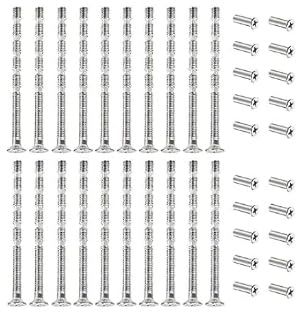 20Sets M3 Door Handle Fixing Screws And Sleeves,Door Handle Roses Knobs And Escutcheons,Door Handle Bolt Through Fixings Nickel Plated Connecting Screw For Doors handles,Pertain Cabinet Drawers