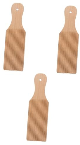 ABOOFAN 3st Nudelbrett Werkzeug Bausatz Gnocchi Brett Holz Gnocchi-hersteller Aus Holz Verschleißfeste Nudelmaschine Set Zur Nudelherstellung Küchengeräte Holzbretter Pasta Hölzern Italien