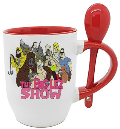 Giftme Big LEZ Web Series Theme, Spoon Mug, Coffee, Tea Mug. (Red)