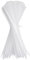 GUNGY Fascette Plastica Bianche 200 x 4,8 mm Fascette Elettricista Nylon per Cablaggio Cable Management Giardinaggio Forza di Rottura 22kg 100 Pezzi