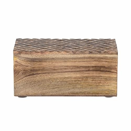 Vercelli Box mit Deckel, Natur, Mango