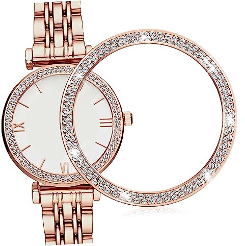 jojofuny Uhrenschutz Ring Bling Gehäuse Für Uhr Strass Abdeckung Für Uhr Stoßfänger Gehäuse Für Uhr Displayschutzfolie Abdeckungen Für Uhr Schutzhülle Für Uhr Schutzhülle Für Uhr