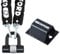 Oxford HD Chain Lock 1.5m and Brute Force Ground Anchor Set, d Lock Steel Shackle, Anti Theft Protection for Motorcycles, Bikes, Sold Secure Motor Scooter Silver Approved, Double Locking Padlock