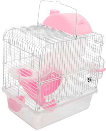 VANZACK Cage à Hamster avec Double Maison Multifonctionnelle pour Rongeurs Confort Et Sécurité pour Hamsters Et Rats