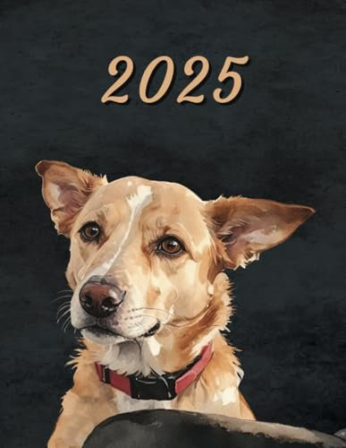 2025: Monthly Calendar Planner with Podenco Andaluz Dog
