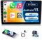 6GB+128GB 8 Core Android Autoradio 2 Din con Wireless Carplay/Android Auto,Hodozzy 10 Pollici Touchscreen 2 Din Stereo Auto con Navi GPS/WIFI/Bluetooth 5.0 /FM/RDS/USB/SWC+HD Telecamera Posteriore