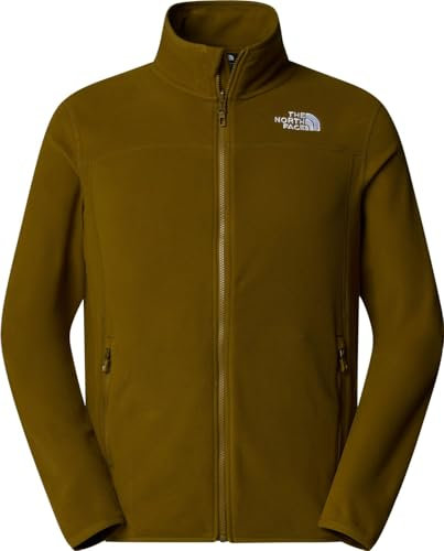 The North Face NF0A855X1OB1 Men’s 100 Glacier Full Zip - EU Maglia Lunga Uomo Moss Green Taglia M