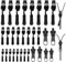 Cerniera Lampo 30 PCS Cursore Cerniera Ricambio Cursori per Cerniere Lampo Cursore Cerniera Chiusura Lampo Rimovibile 3 Dimensioni Adatto per Giacche Borse Valigie Abbigliamento Jeans (Nero)