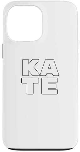 iPhone 13 Pro Max KATE Personalized Retro Girls Custom KATE Name Case