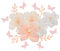 VOSAREA Papierblumen Wanddeko 4 Sets Krepppapier Blumen Lilien Papierblumen 3D Wanddekoration Papierverzierungen Hochzeitsdekoration Hochzeits Papierdekoration Selbstklebende Blumen Wanddekoration