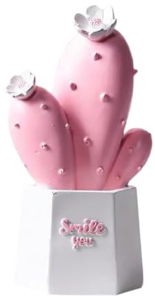 ABOOFAN Kreative Kaktus Dekoration aus Kunstharz in Rosa Künstliche Topfpflanze für Heimschmuck und Fotorequisite bei Geburtstagsfeiern oder Supermärkten